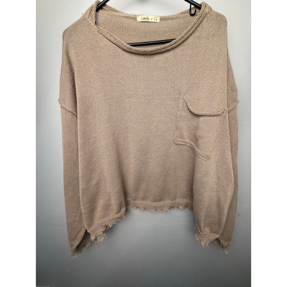 Women's Camille & Co. Sweater Tan Size M